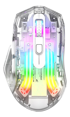 Mouse Transparente,3 In 1,cable+bluetooth+ Inalámbrico Usb