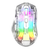 Mouse Transparente,3 In 1,cable+bluetooth+ Inalámbrico Usb