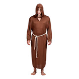 Disfraz De Monje Medieval Con Capucha Para Hombre, Disfraz D