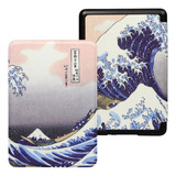 Case Mag. Couro Para Kindle 11 2022 C2v2l3 Onda De Kanagawa