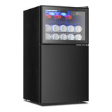 Euhomy Mini Refrigerador De Doble Puerta Con Congelador