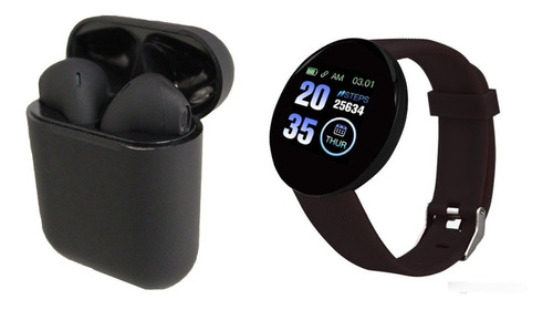 Reloj Inteligente Smart Watch + Audifonos Bluetooth I12