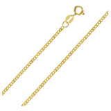 Corrente Feminina Piastrine 45cm Maciça Ouro 18k 750