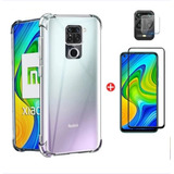 Kit 3 En 1, Funda, Mica Pantalla Y Cámara Redmi Note 9