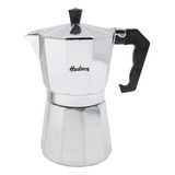 Cafetera Aluminio Fundicion Tipo Italiana Hudson 6 Pocillos