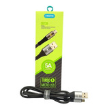 Cabo Carregador Micro Usb V8 Flexível Super Resistente Cor Preto