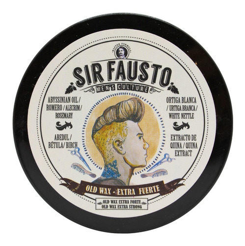 Sir Fausto Old Wax Pomada Pelo Fijación Extra Fuerte X 50ml