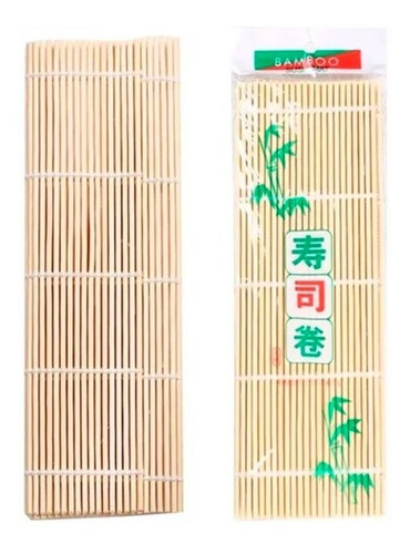 12 Esterilla Redonda Bambú Para Sushi