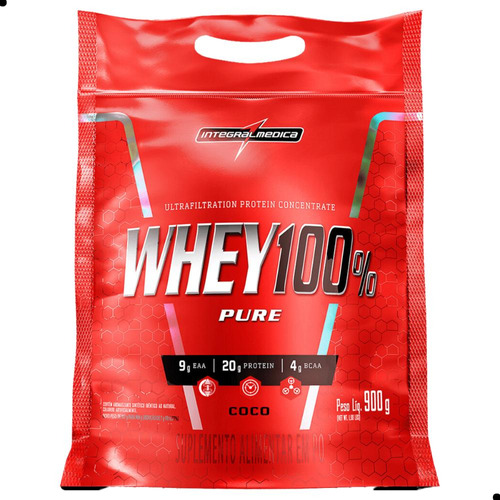 Whey Protein 100% Pure Pounch 900g Integralmedica