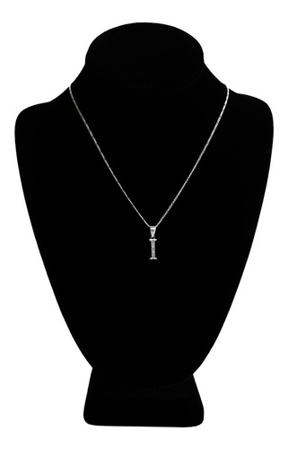 Collares Mujer Hombre Inicial Letras Plata Fina 925 + Cadena