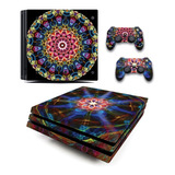 Skin Personalizado Para Ps4 Pro Mandala (0215) 