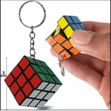 6 Mini Llaveros Cubo Rubik 3x3 Tamaño De 3.5cmx3.5cm