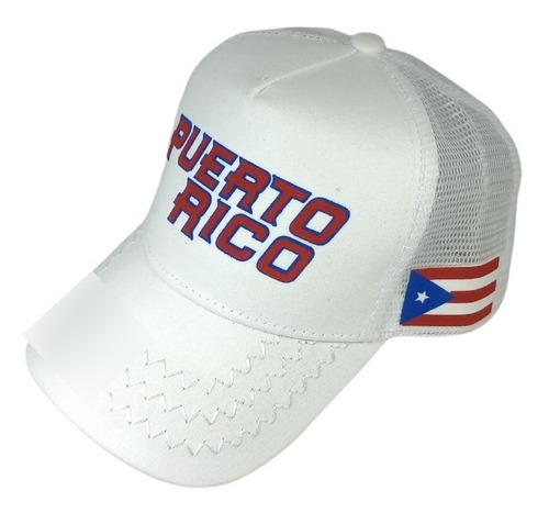 Gorra Puerto Rico Trucker De Gabardina
