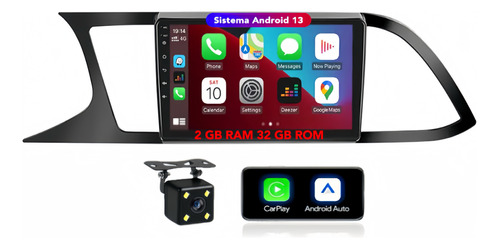 Estéreo Para Seat Leon 2014-2020 2+32gb Carplay Android Auto