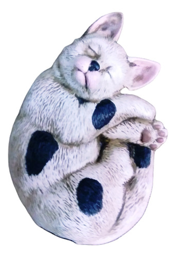Molde De Yeso Para Ceramica Usado Perro /gato Durmiendo 