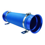 Tubo Filtro Universal Flexible Abrazaderas Azul