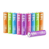 Pack 10 Pilas Ebl Triple Aaa Recargables 1100mah Ln-ch8210