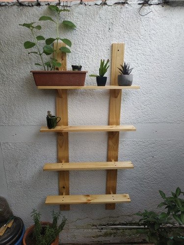 Estante O Repisa De  Pared Para Plantas Flores Y Suculentas