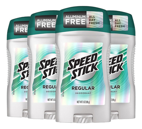 Speed Stick Desodorante Masculino Regular 4 Pack