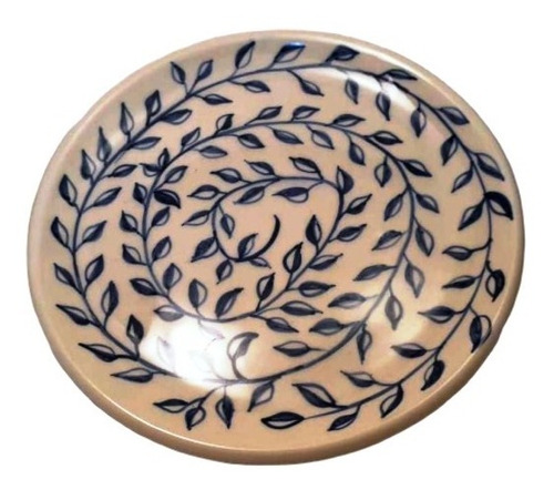 Plato Redondo De Postre Vajilla En Ceramica Artesanal