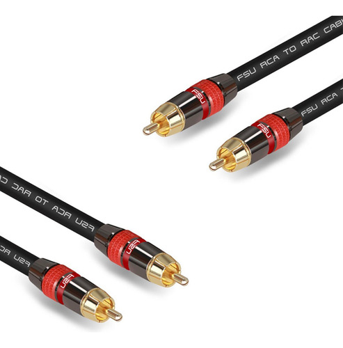 Rac Cable, 2 Cables Rca De Audio Digital Rca, Estéreo De Pri