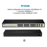 Usado! Switch D-link Des-1228 Con 4 Gigabits + 2 Combo Sfp