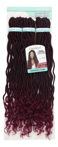 Cabelo Sintético Faux Locs Goddess Curl P/crochet Braid 70cm