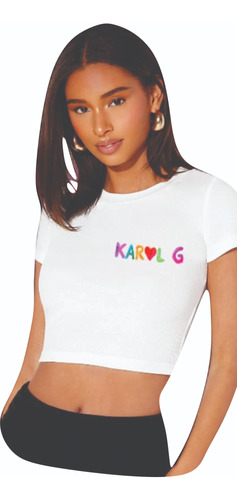 Crop Top Karol G Pecho Y Espalda