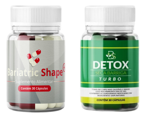 Kit Shape + Detox Seca Barriga Gordura Turbo Extra Forte