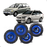 Kit 4 Falantes Dianteira Traseira Fiat Palio Weekend 2001-15