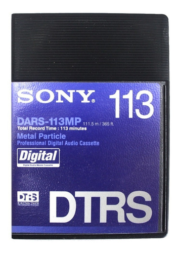 Kit 4 Fita Áudio Digital Hi8 Dtrs Sony Dars-113mp 113 Minuto