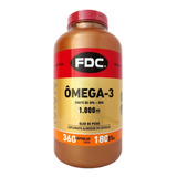 Omega-3 Importado Fdc 360 Cápsulas 1000mg ( Para 6 Meses )