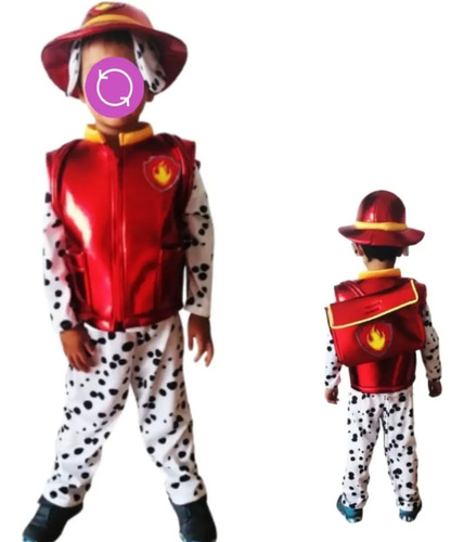 Disfraz De Bombero Marshall Paw Patrol Envio Incluido!!!