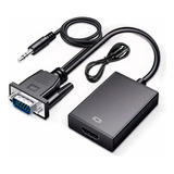 Adaptador Hdmi A Vga 1080p Full Hd Con Audio Auxiliar