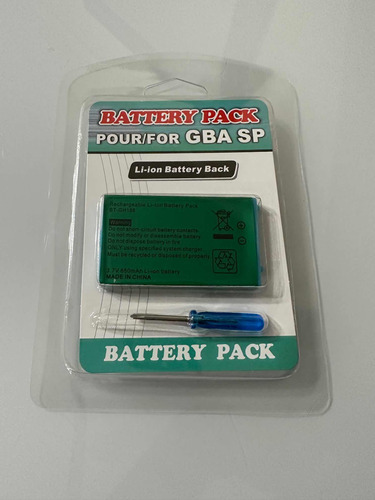 Bateria Recargable Para Game Boy Advance Sp