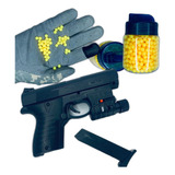 Kit Airsoft Pistola Brinquedo + 1000 Bbs Com Laser Arminha