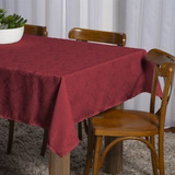 Toalha De Mesa 10 Cadeiras Jacquard  3m Luxo Mesa Grande