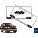 Par Porta Placas Ford Explorer 4.6 2009 Original