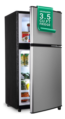 Tymyp Mini Nevera Refrigerador Pequeño Con Congelador De 3.5