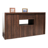 Mueble Para Tv Modular Bahiut 160x92x45cm 560 Tabaco