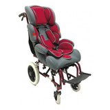 Silla De Ruedas Postural Pediatrica Niños Tilt Silfab S4201 Color Rojo/gris