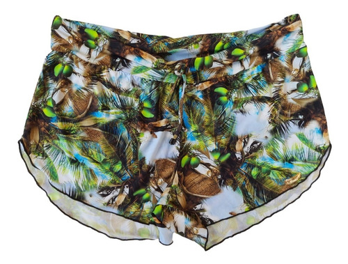 Shorts Praia Avulso Estampado Ou De Renda 