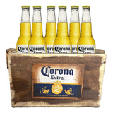 Cajón Vintage Corona + 6 Porrones - Perez Tienda -