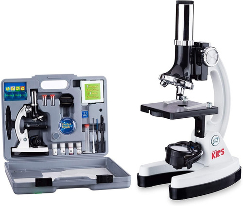 Microscopio Monocular Niños Educativo Amscope Kit 52 Piezas