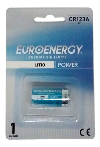 Pilas De Litio Especiales Euroenergy Cr123a 3v X1u.