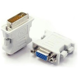 Adaptador Dvi-i 24+5 Pinos Macho Para Vga 15 Pinos Femea