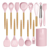 Set De Utensilios De Cocina De Silicona De 14 Piezas Resiste