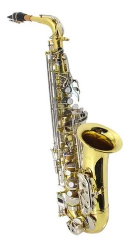 Saxofón Soprano Silvertone Niquelado Laqueado Sib Slsx002