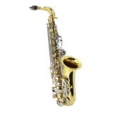 Saxofón Soprano Silvertone Laqueado Niquelado Sib Slsx002
