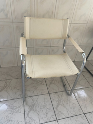 Cadeira Couro De Designer Italiano - Made In Itália